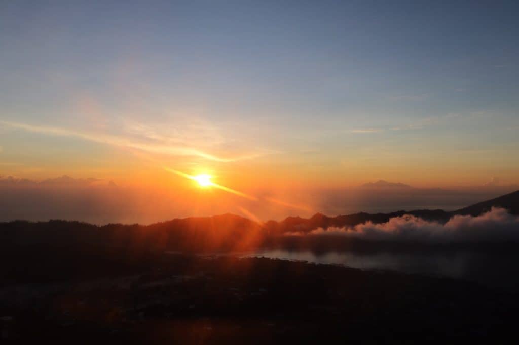 Ending in mesmerizing beauty : Mount Batur sunrise trekking