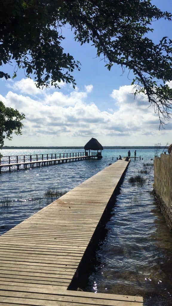 Long path leading to a lagoon