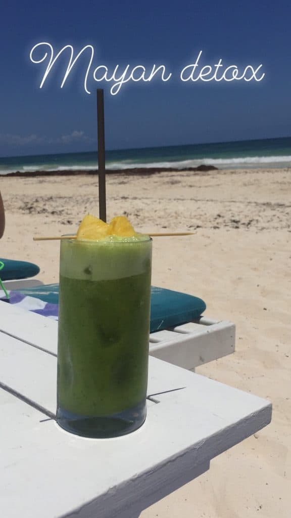 Mayan detox cocktail Nativus Tulum