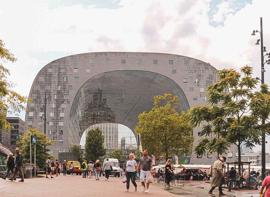The markthal building from the outside in Rotterdam