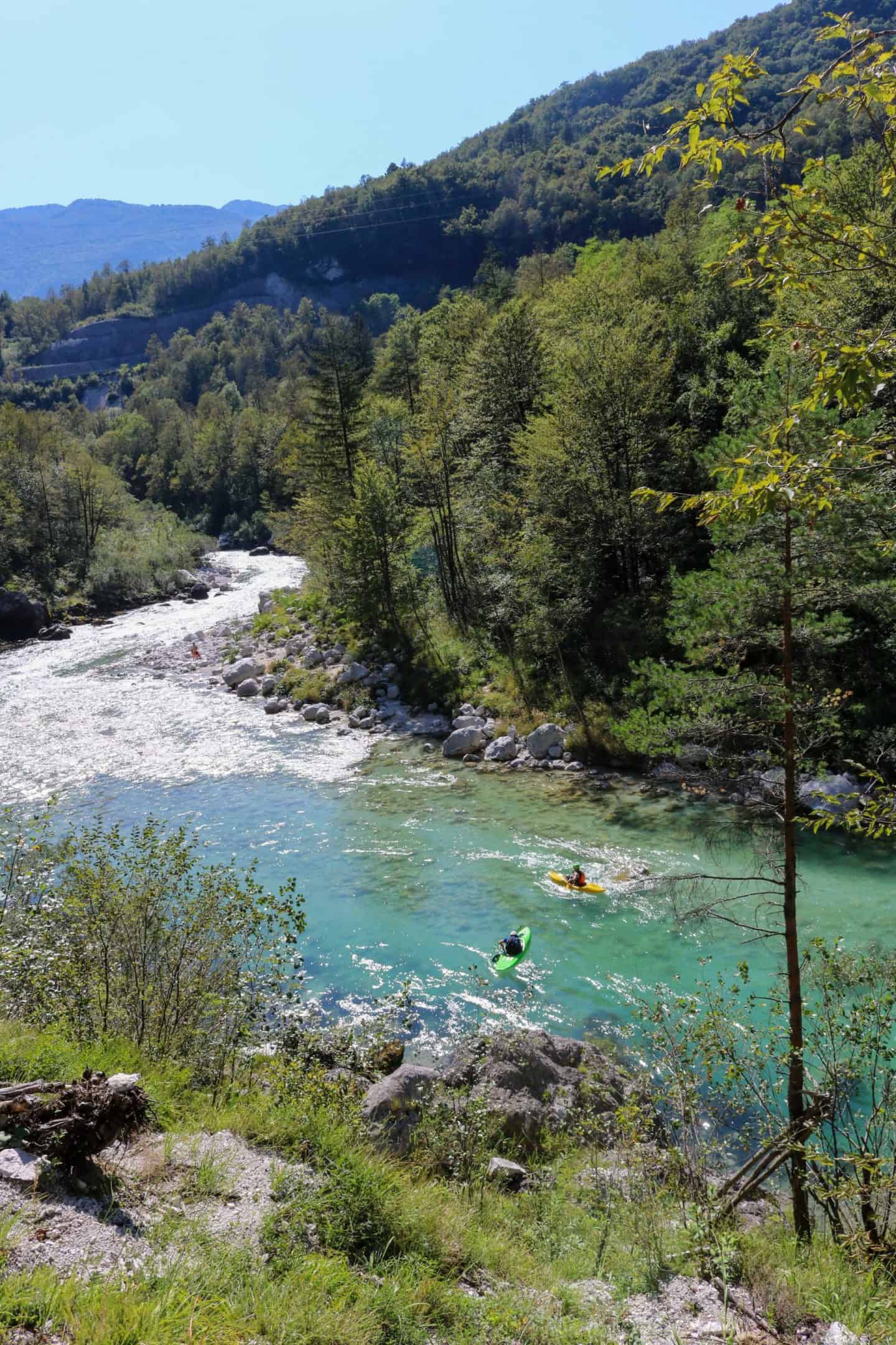 Soča river most beautiful river in Slovenia