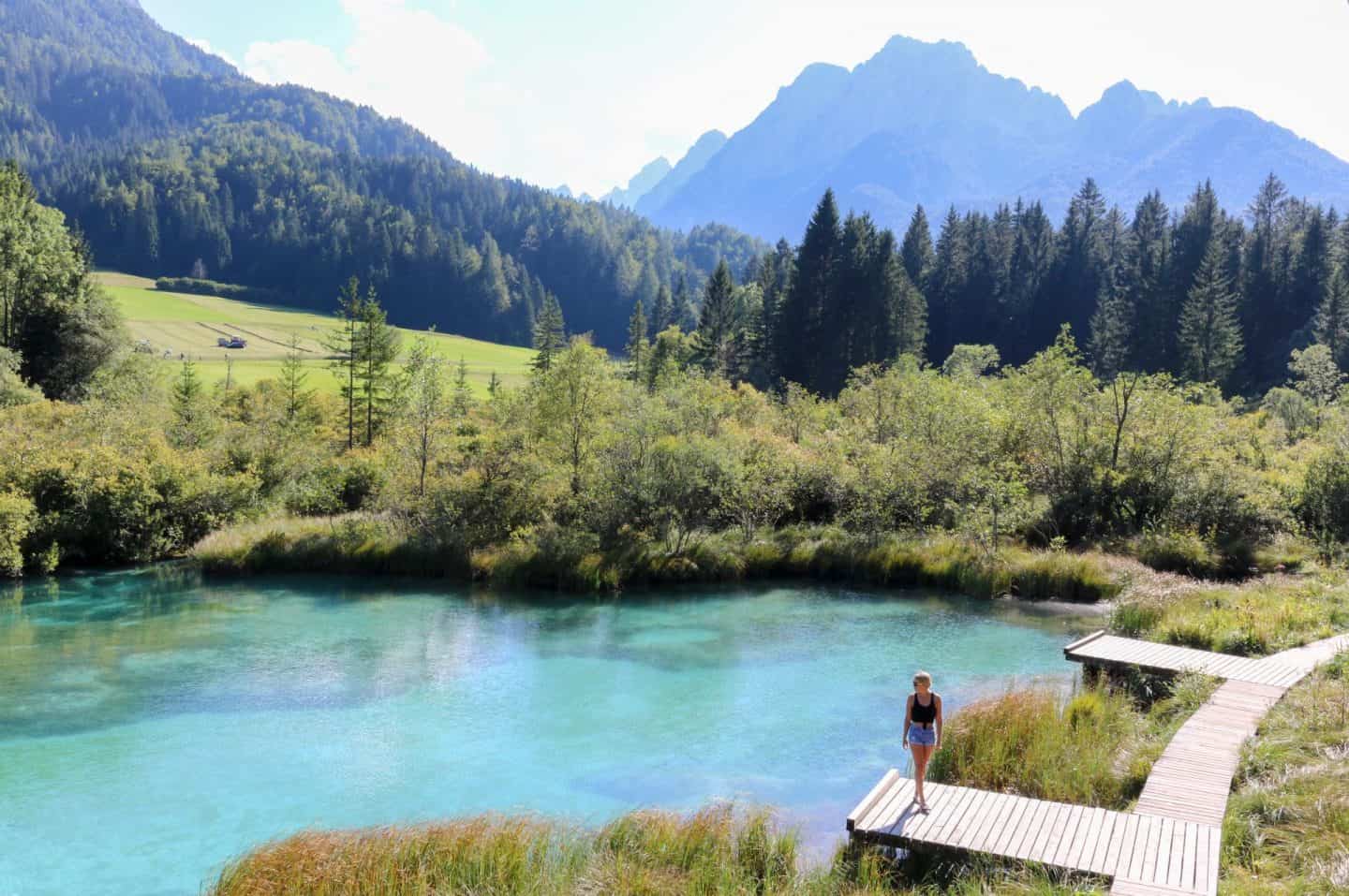 Lake Zelenci one of the most beautiful places in Slovenia