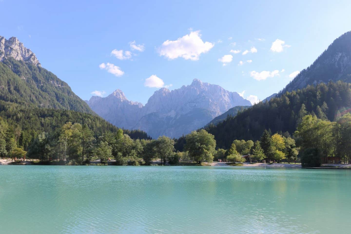 Lake Jasna one of the most beautiful places to visit in Slovenia